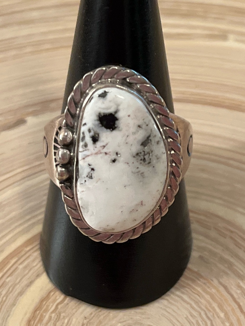 Navajo White Buffalo Men’s Ring